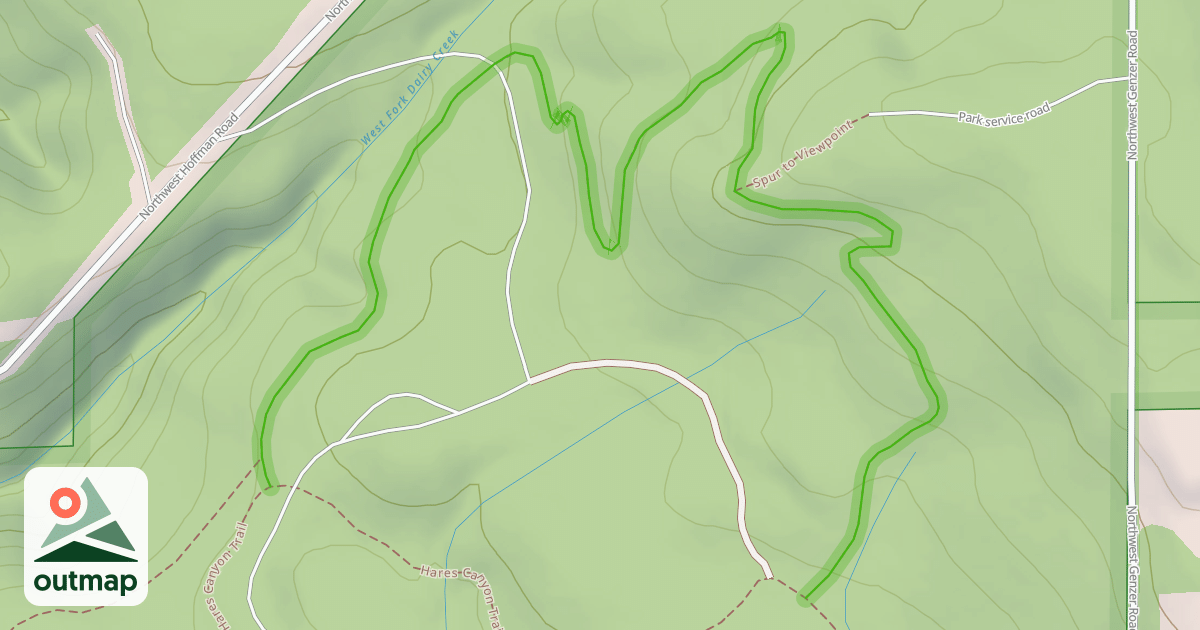 Map of Unfit Settlement View Trail