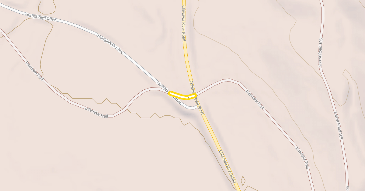 Map preview of Interlake Trail