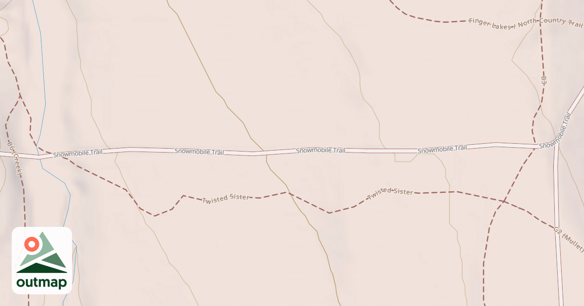 Map of Snowmobile Trail