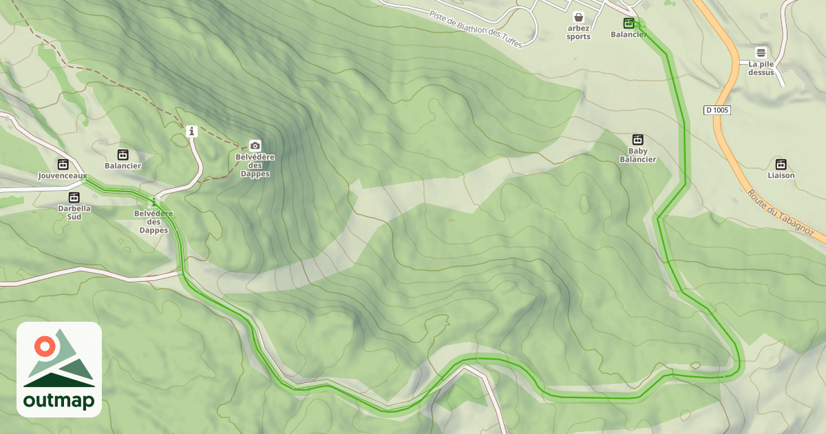 Map of Balcon de la Dôle