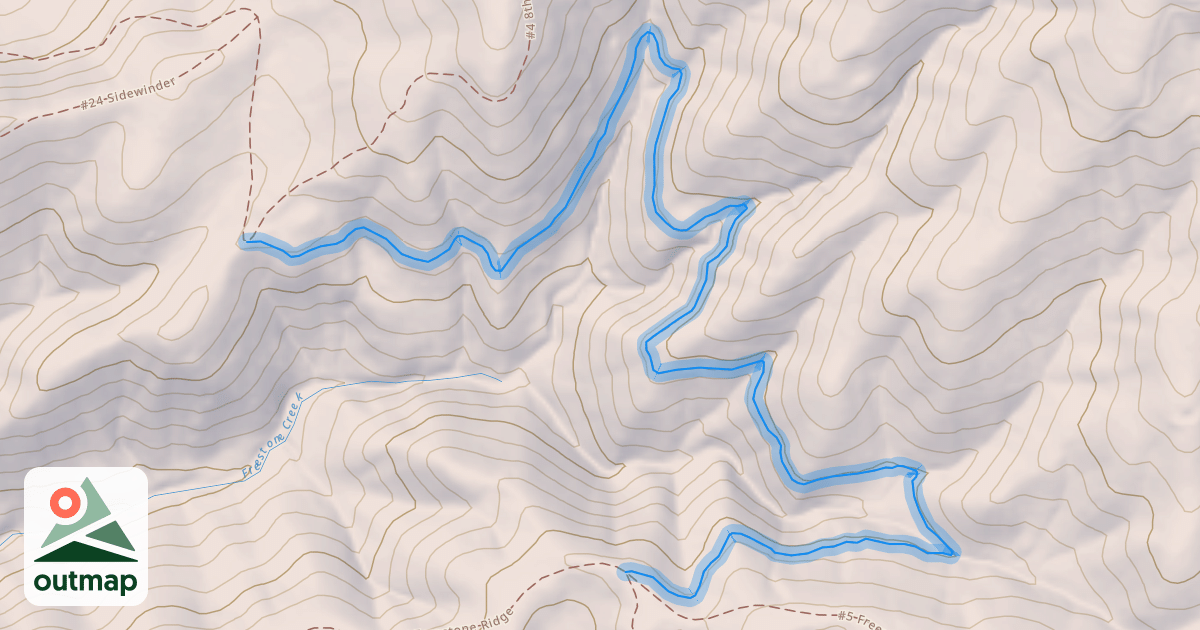 Map of #42 Fat Tire Traverse