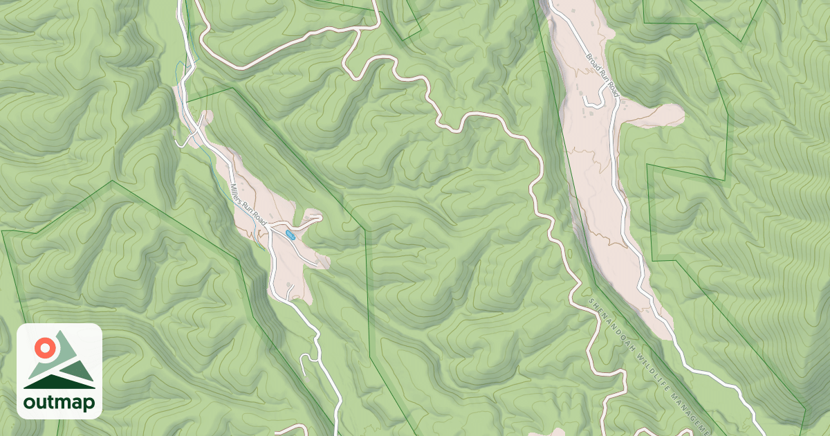 Map of MILLER RUN