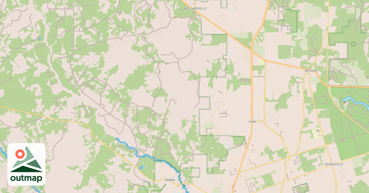 Map of COW HOUSE BAY