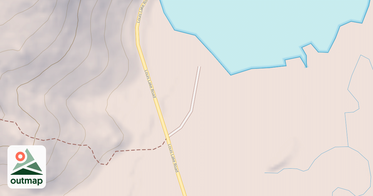 Map of OLD LOUIS LAKE BOAT RAMP