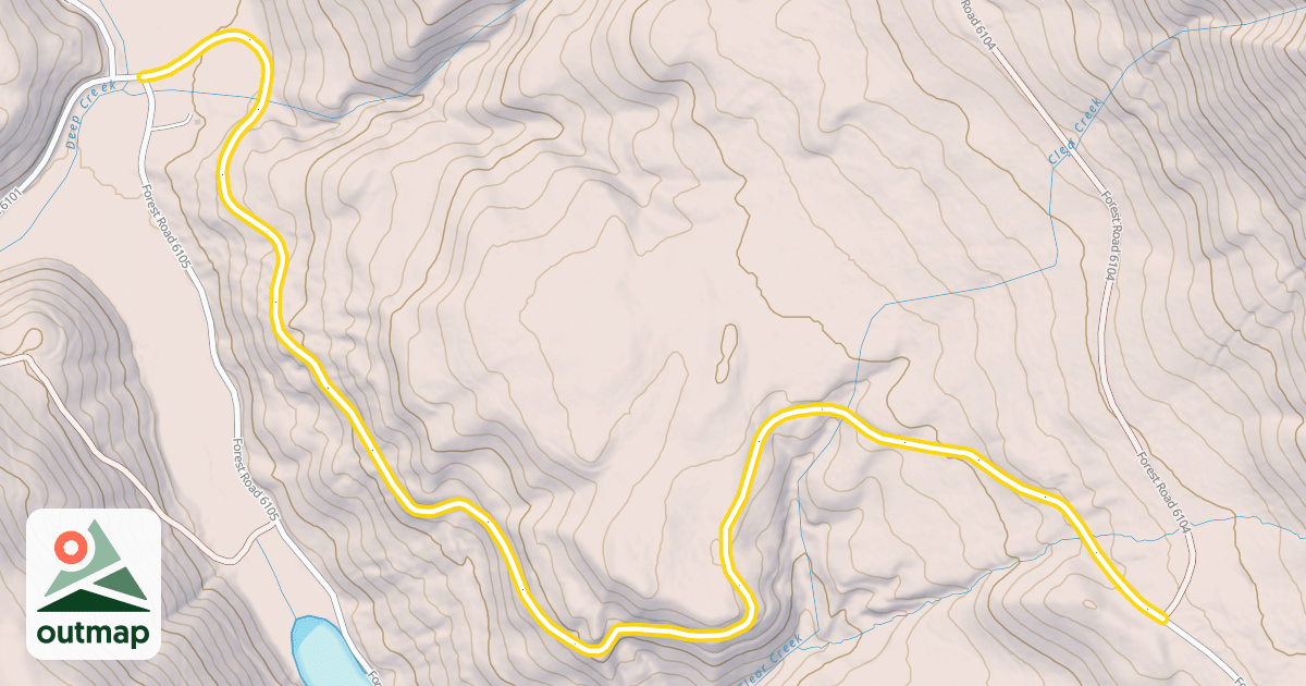 Map of Deep Creek Road