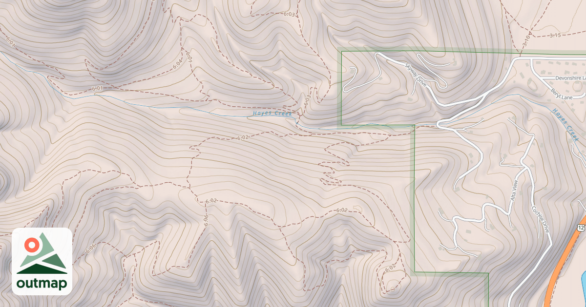 Map of BLUE MTN M/C DEADMAN RIDGE