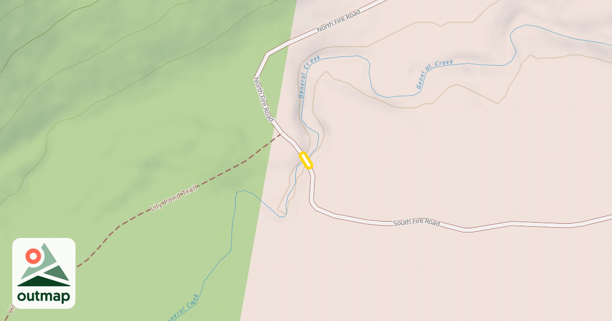 Map of South Fire Road