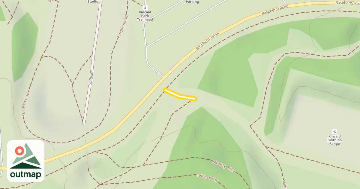 Map of Kim Berg Biathlon Range