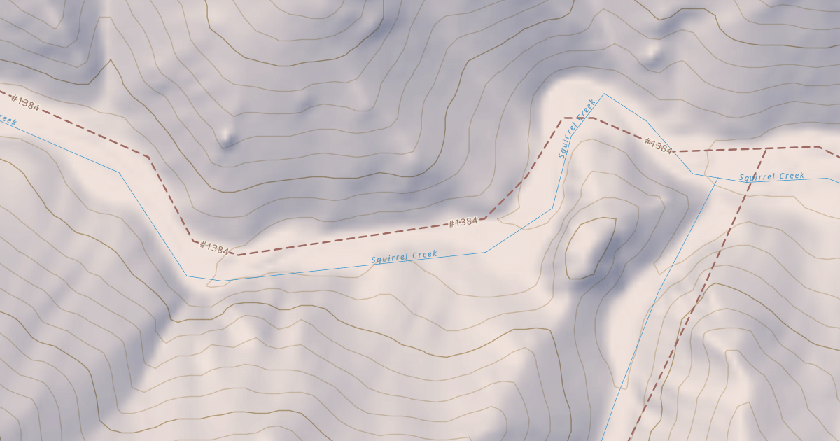 Map preview of Squirrel Creek