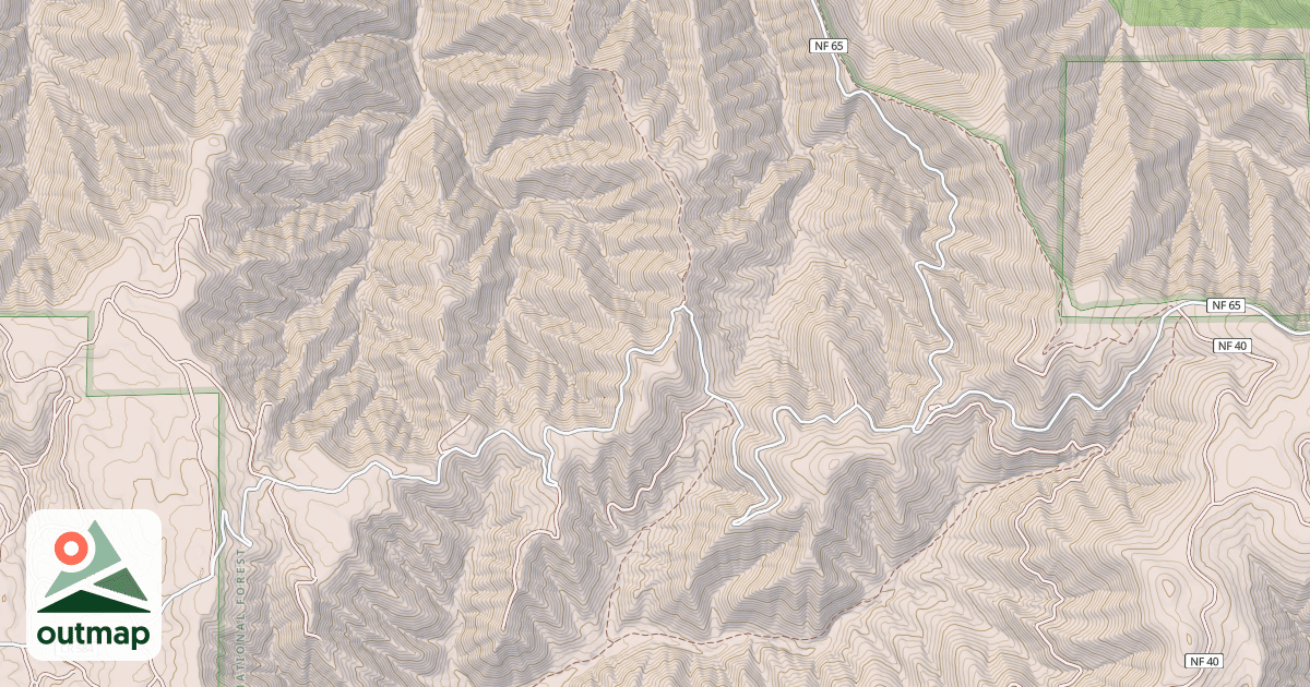 Map of Tiger Ridge Trail