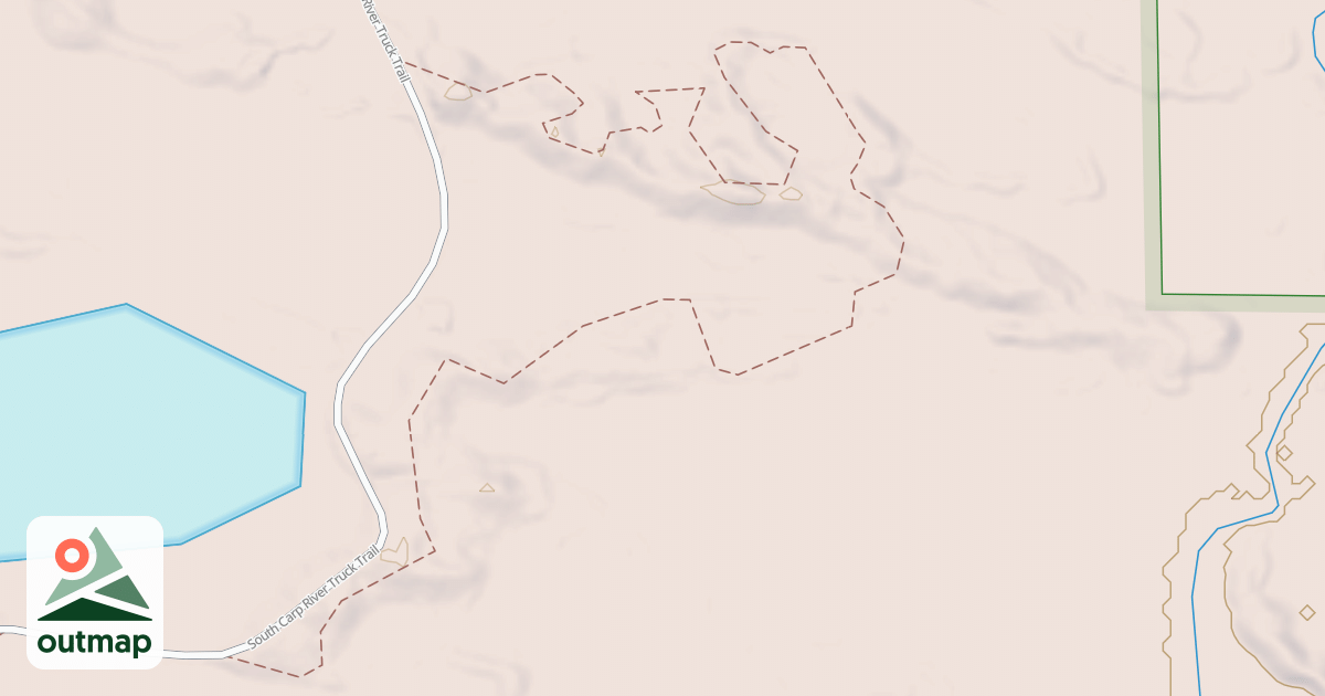 Map of Brevort-trout Lake Motorcycle Trail