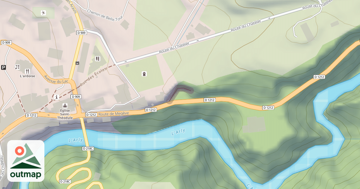 Map of Carrière Flumet