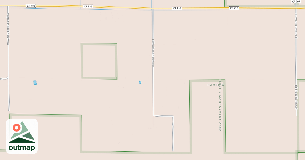 Map of Fourtown-Grygla Trail System