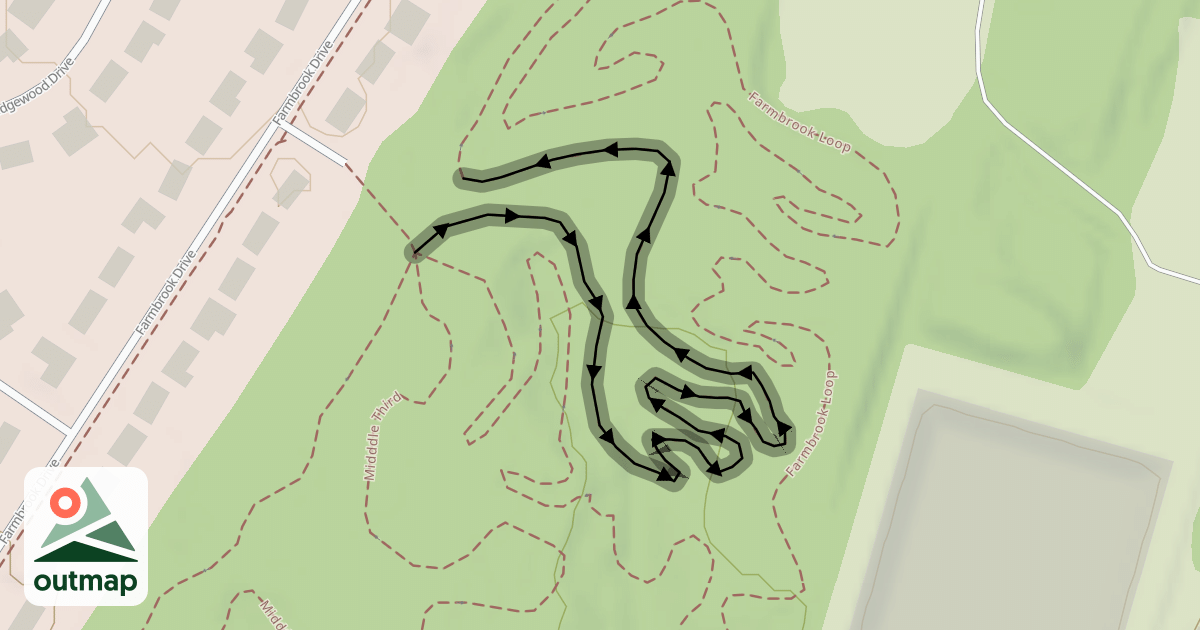 Map of Farmbrook Loop