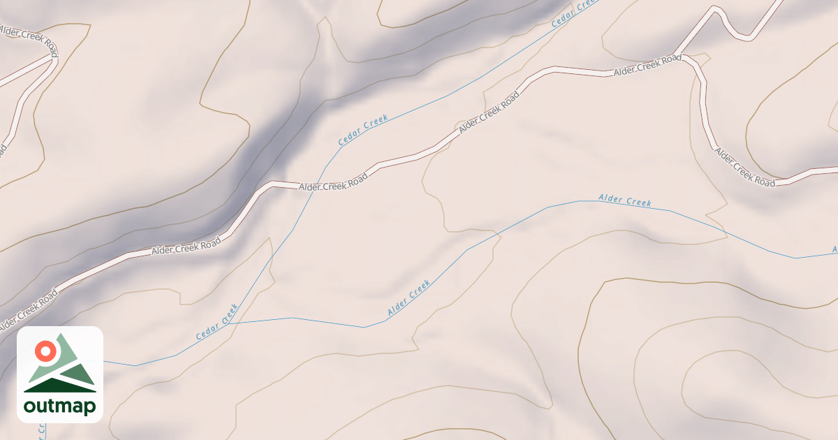 Map of ALDER CREEK C.G.