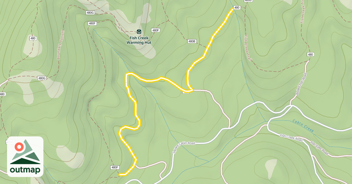 Map of Fish Creek Trail