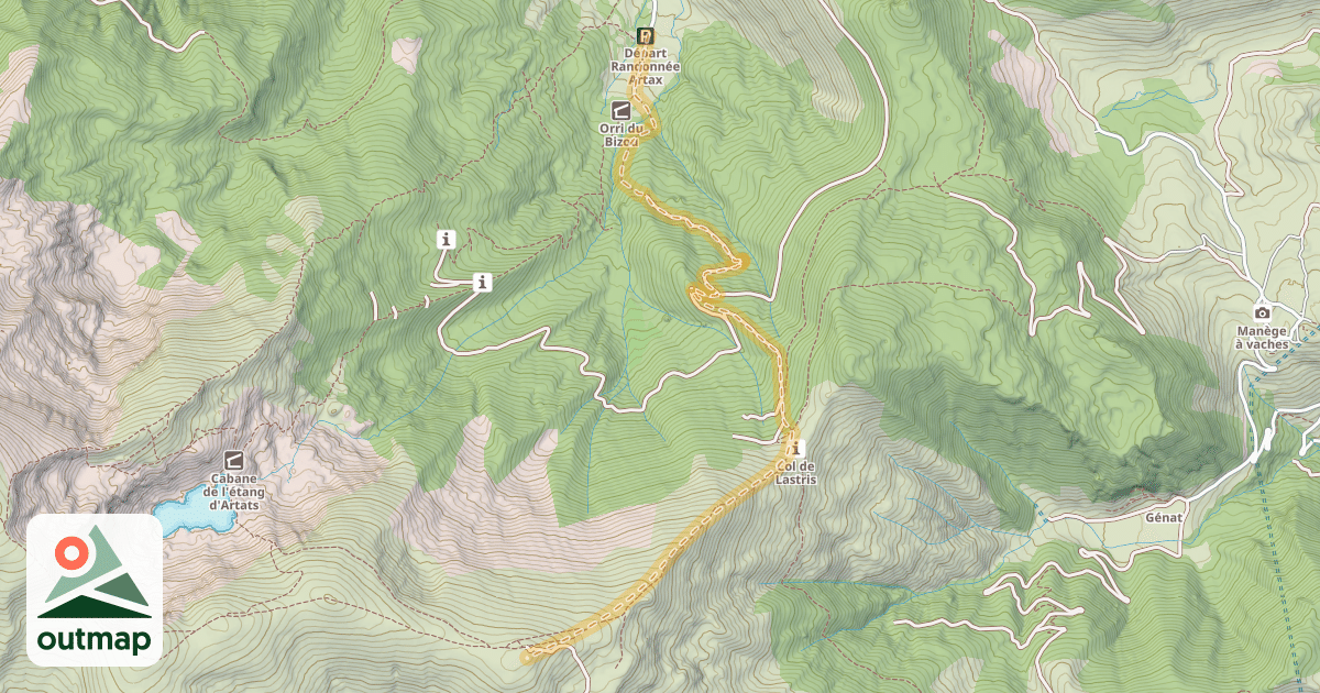 Map of Roc de Querquéou — Lagrange