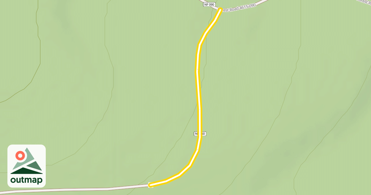 Map of Forest Road 4615-060