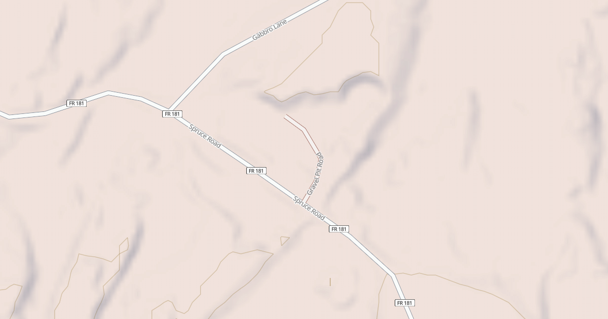 Map preview of GRAVEL PIT ROAD