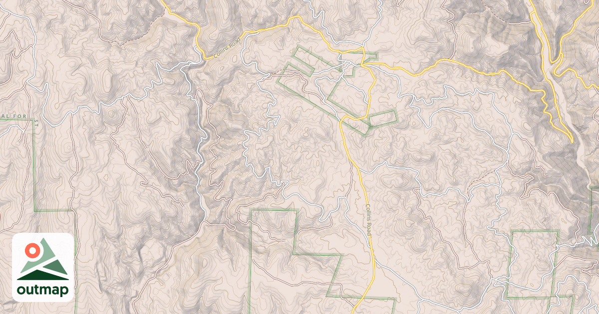 Map of COLLINS ROAD