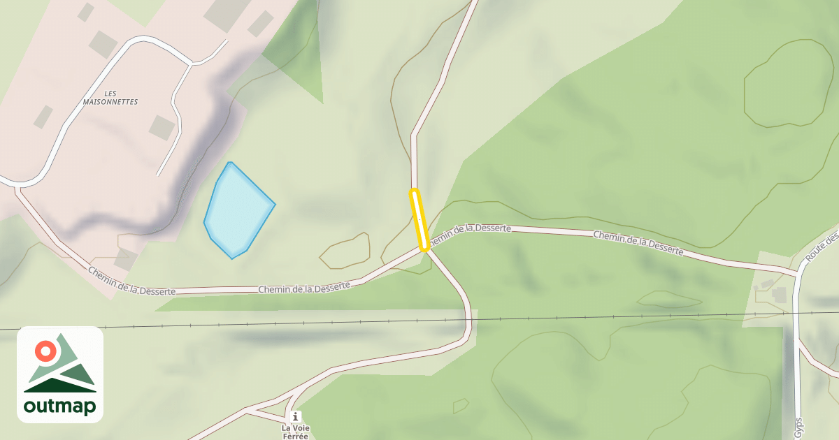 Map of Les Crêts
