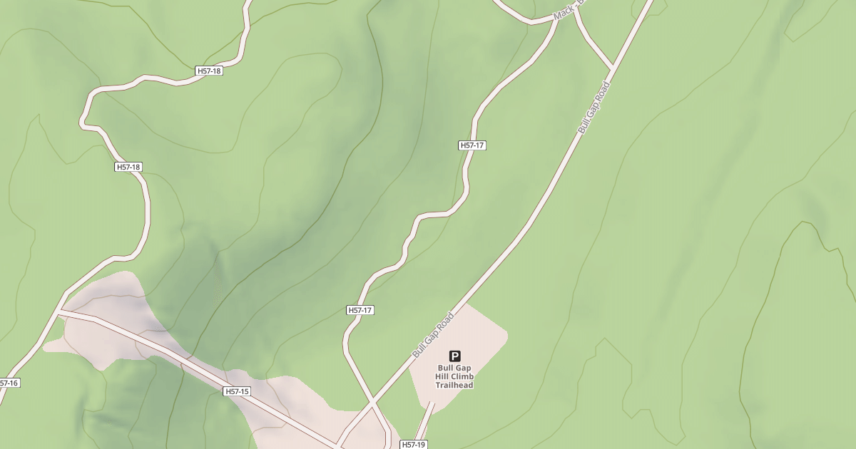 Map preview of Bull Gap Hca Access Trail