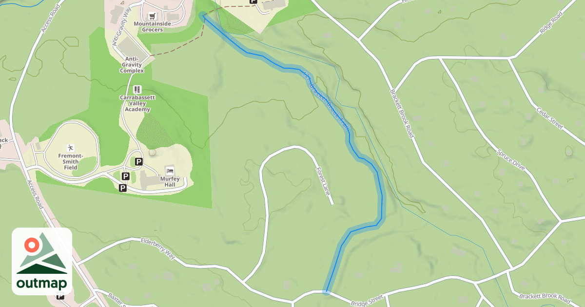 Map of 121: Bracket Brook Trail