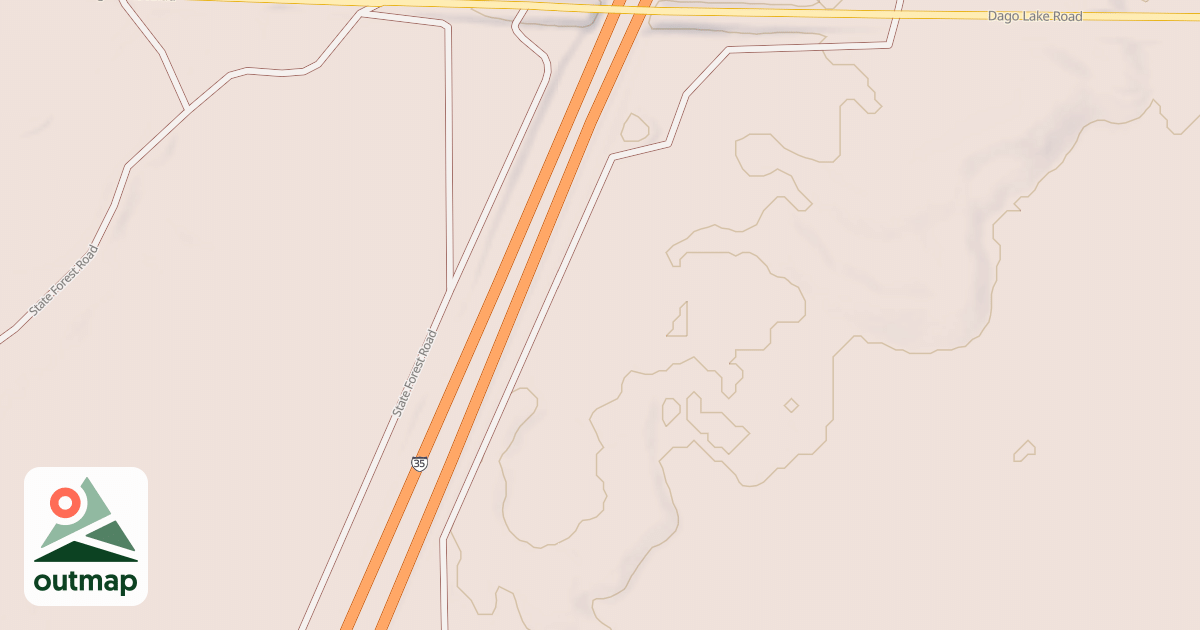 Map of General C.C. Andrews State Forest Trails