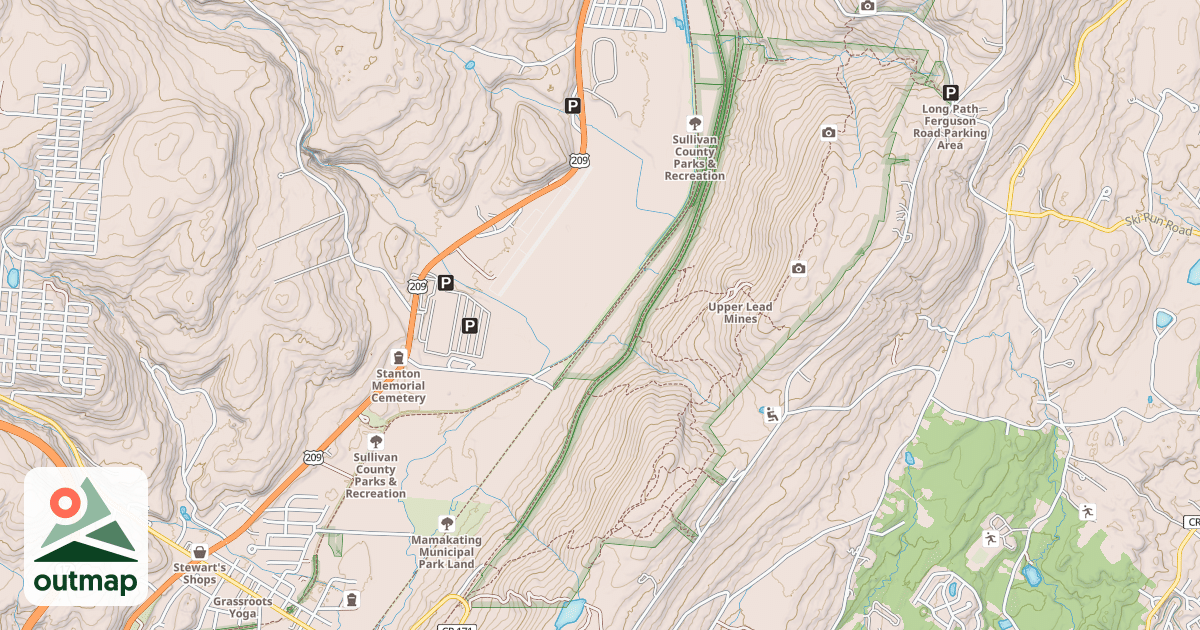 Map of Upper Railroad Trail