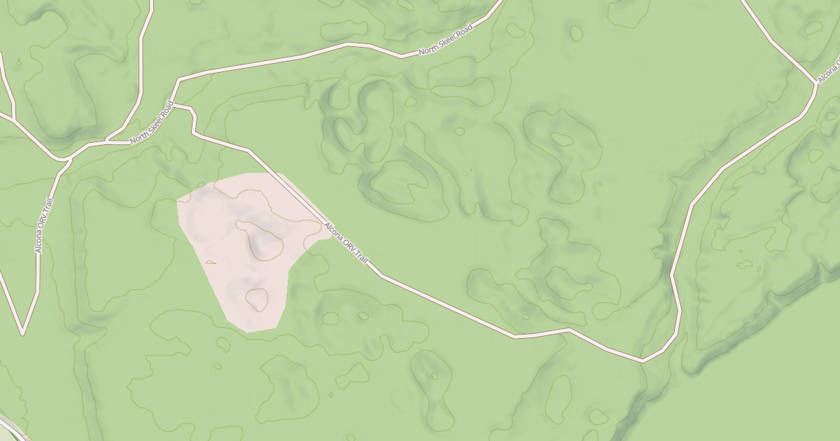 Map preview of Alcona Atv Trail
