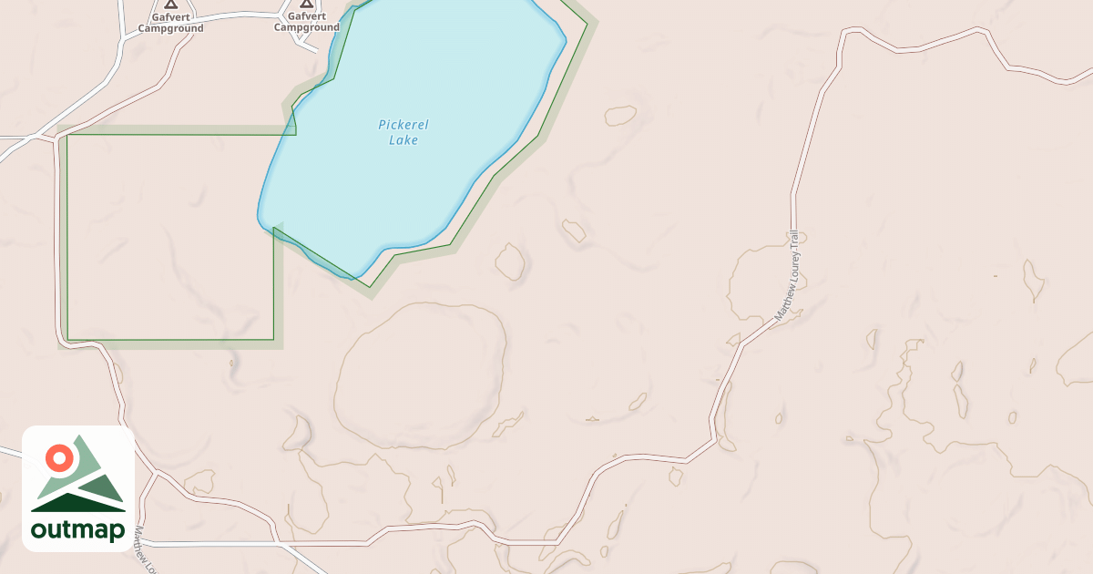 Map of Matthew Lourey State Trail
