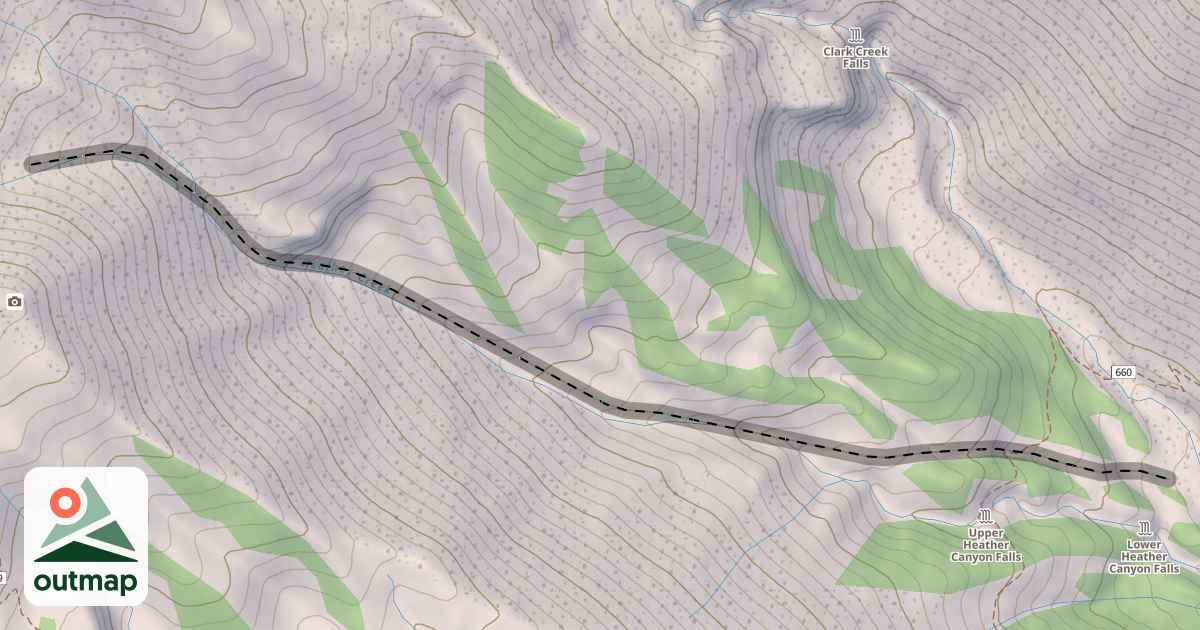 Map of Heather Canyon