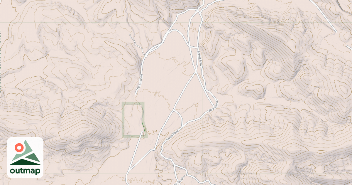 Map of POWELL CREEK WEST