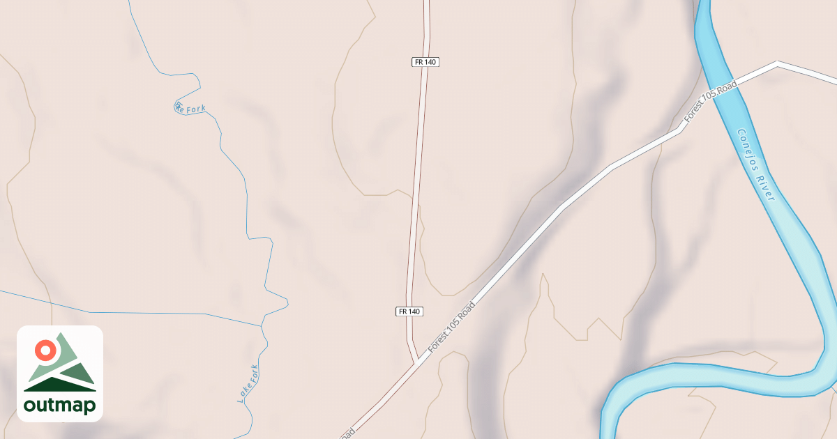 Map of LAKE FORK