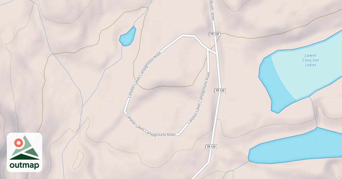 Map of CANJILON LAKES C.G.