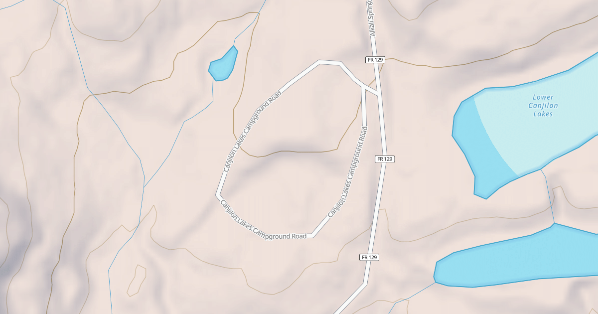Map preview of CANJILON LAKES C.G.