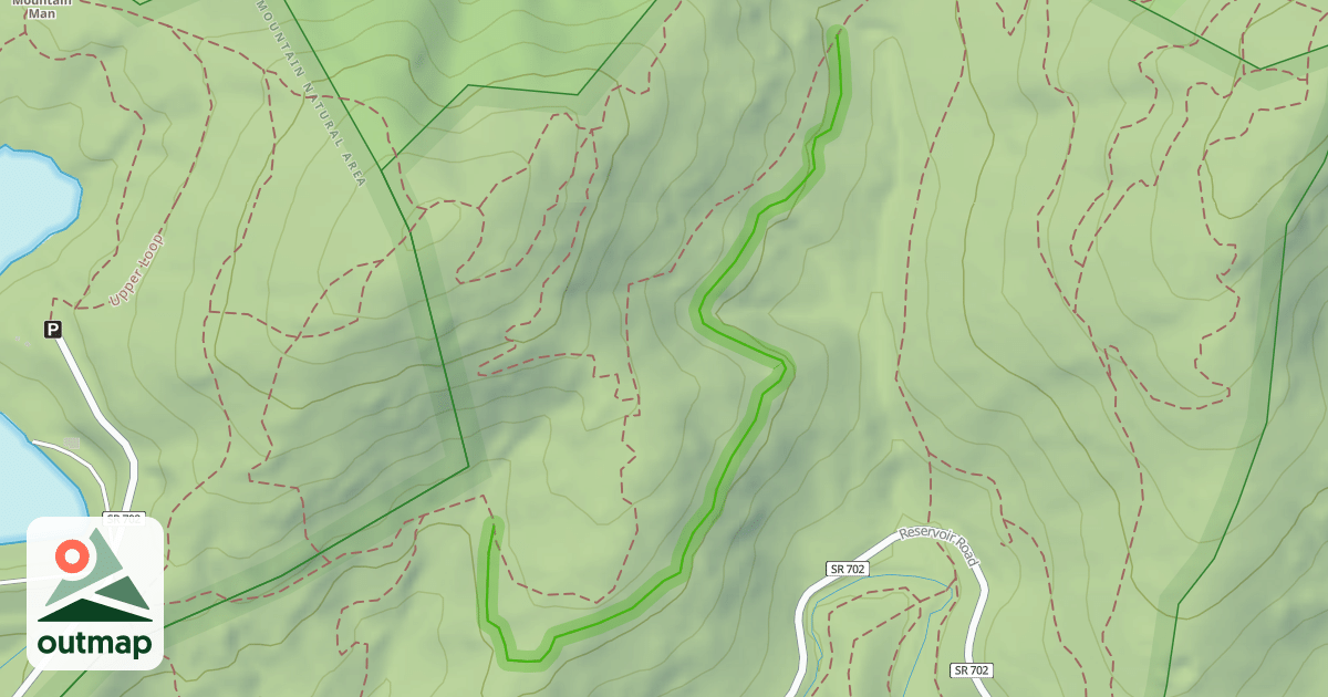 Map of Heyward Contour Trail
