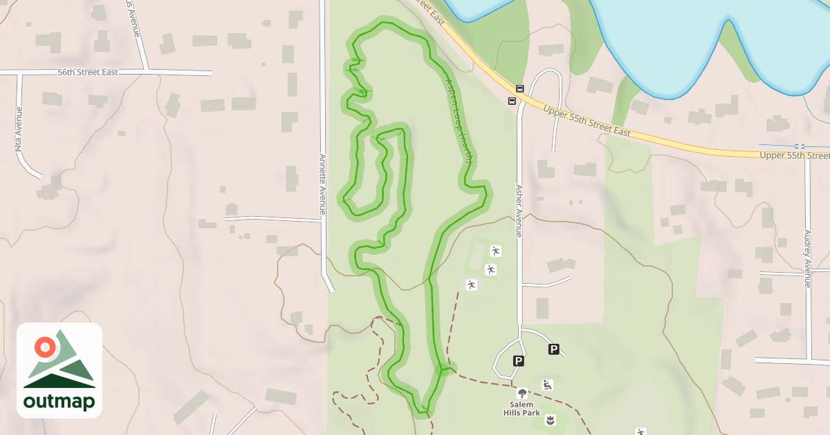 Map of Aspen Loop (north)