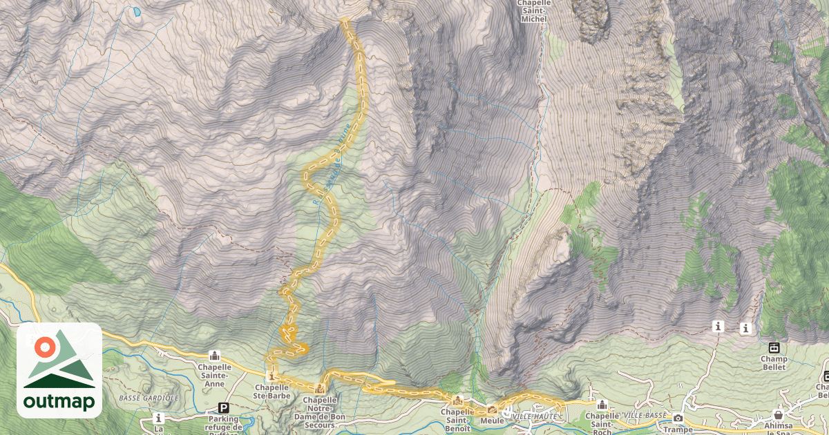 Map of La Colette — Névache