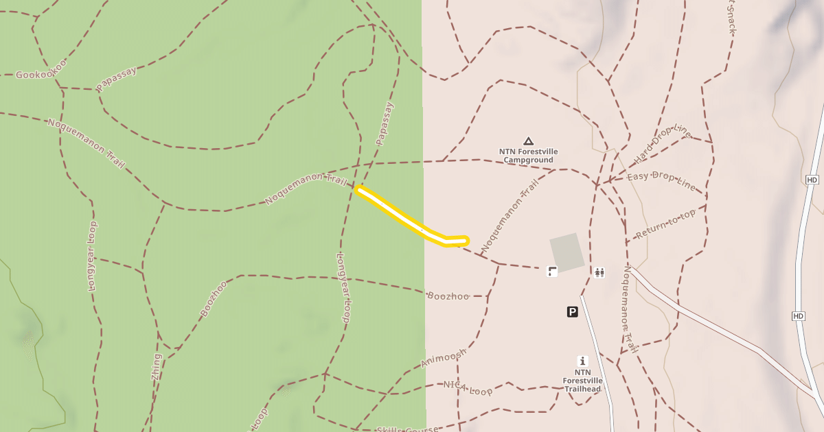Map preview of Noquemanon Trail
