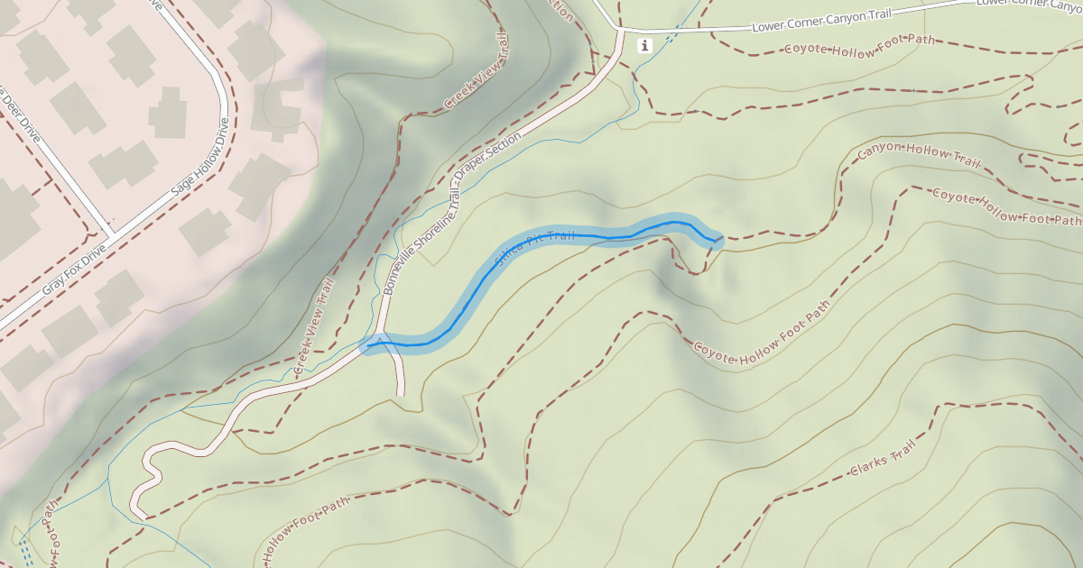 Map preview of Silica Pit Trail