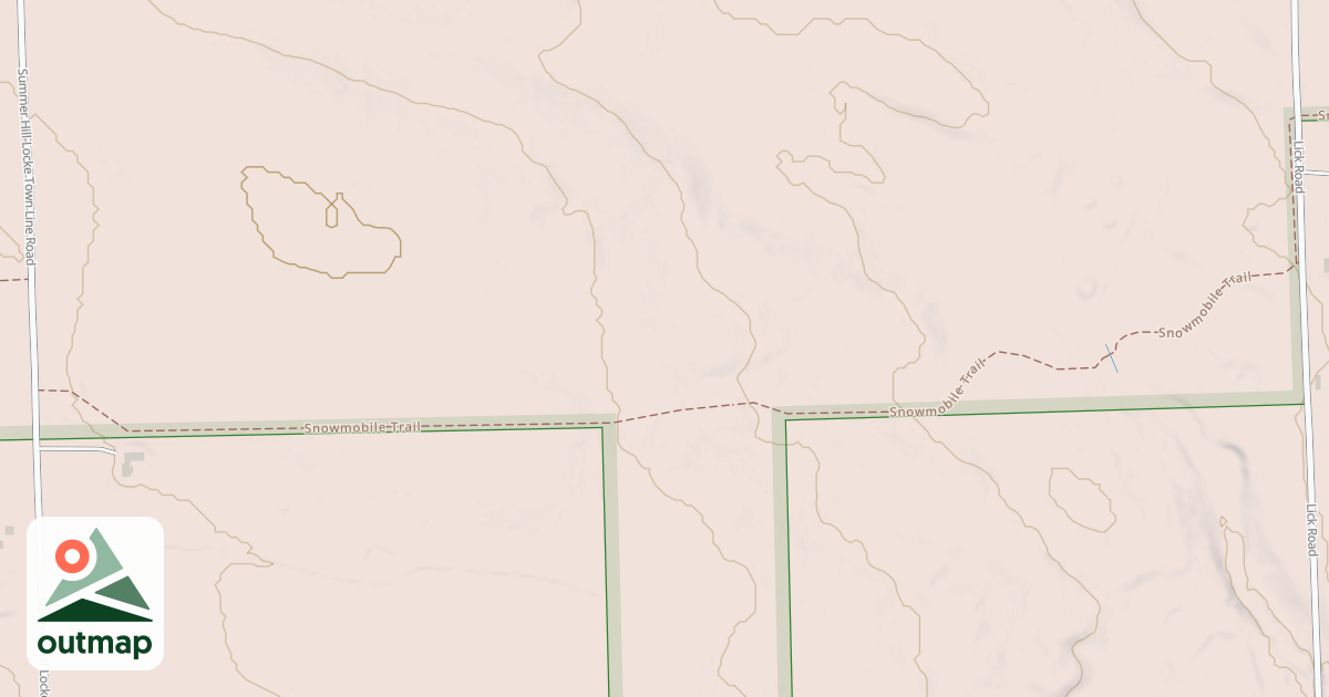 Map of Snowmobile Trail