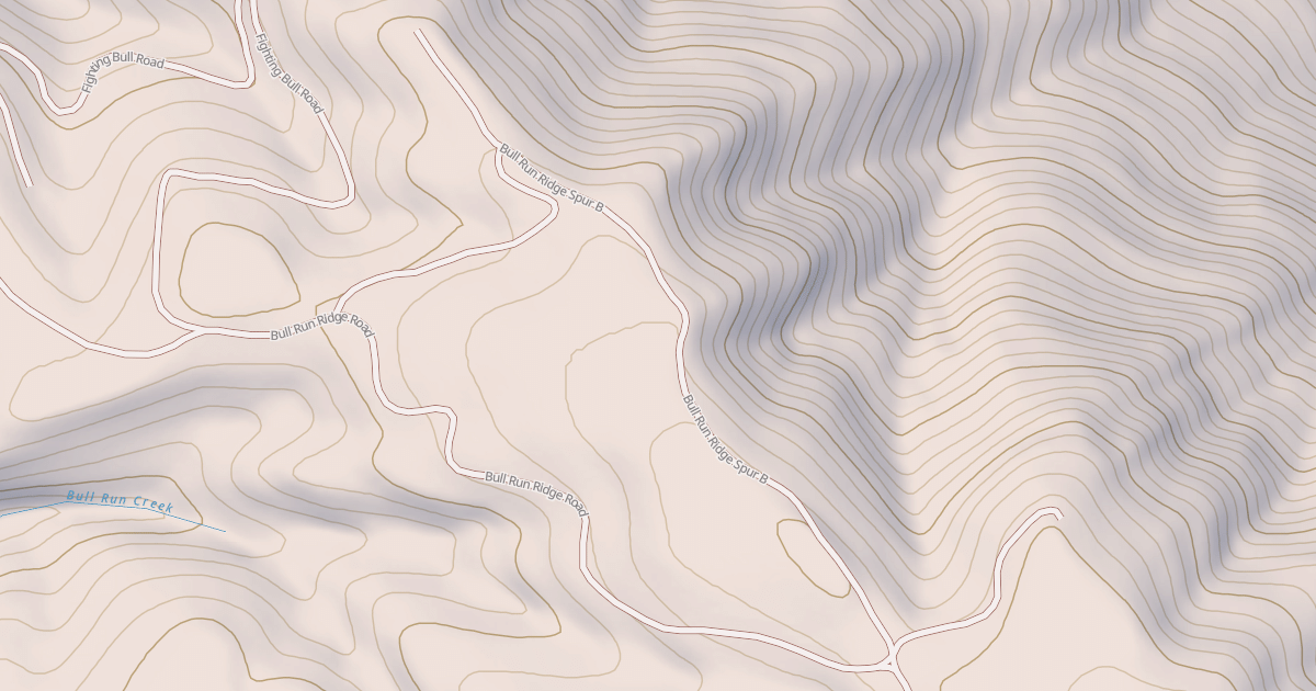 Map preview of BULL RUN RIDGE SPUR B