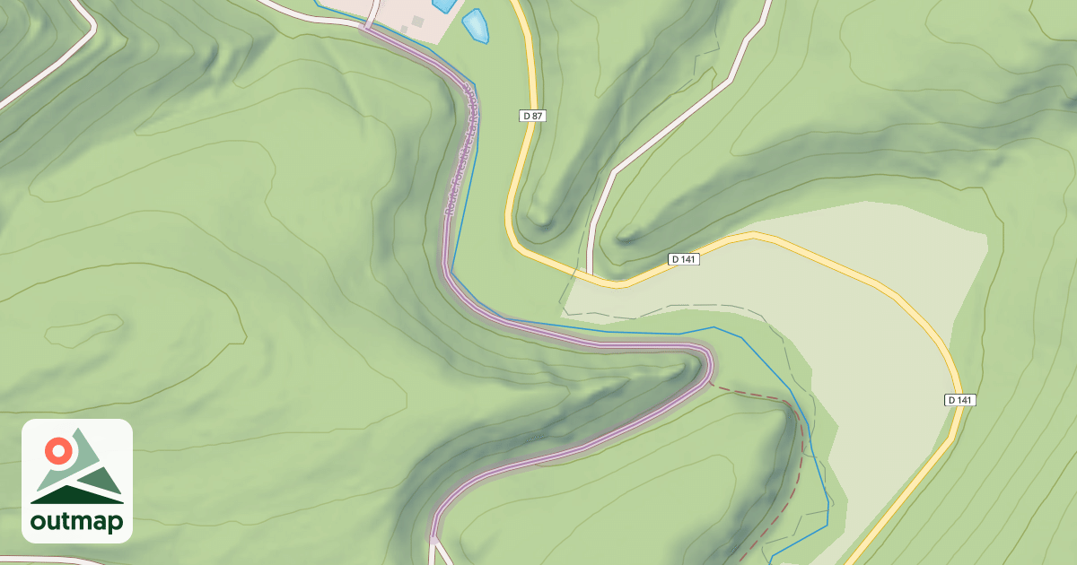 Map of Route Forestière La Redoute