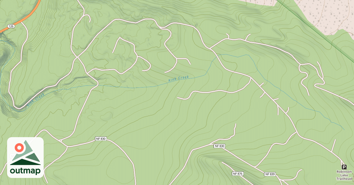 Map of ROBINSON LAKE