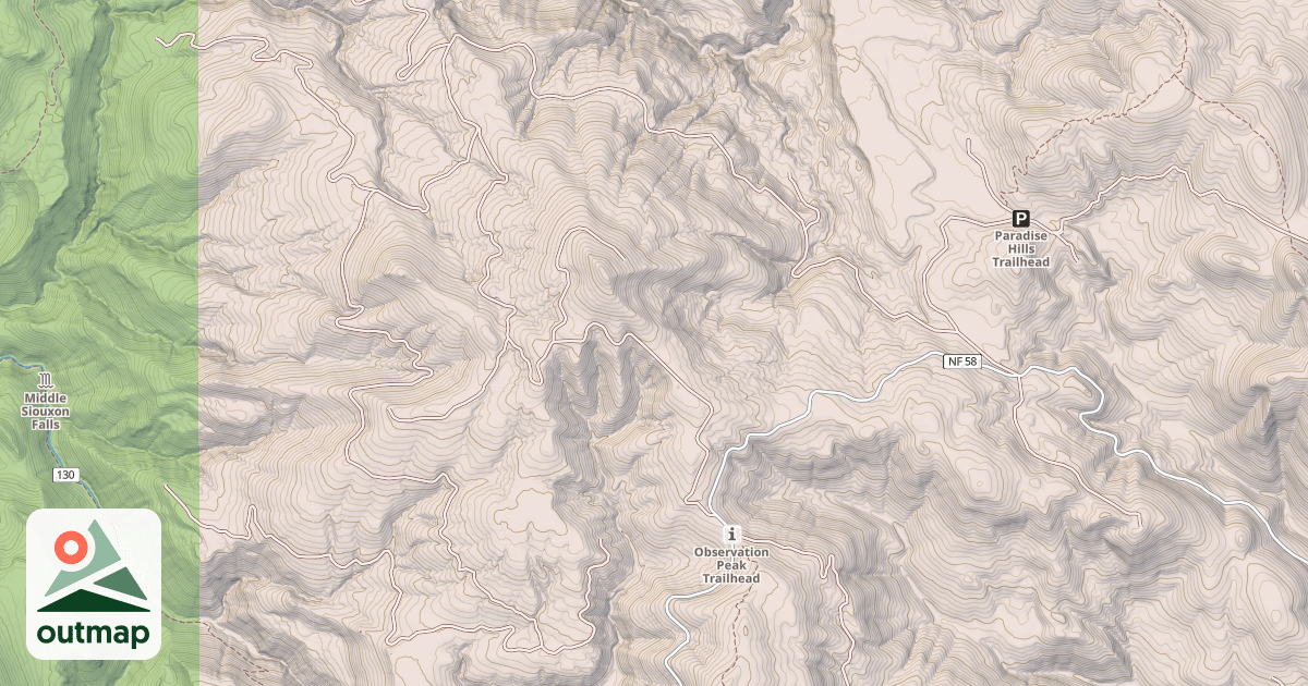 Map of DRY CREEK