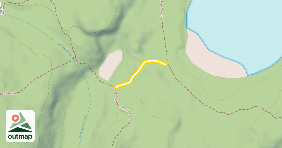 Map of Palisade Valley Overlook Trail