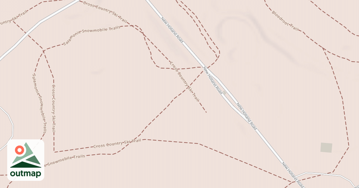 Map of Salamonie Snowmobile Trail
