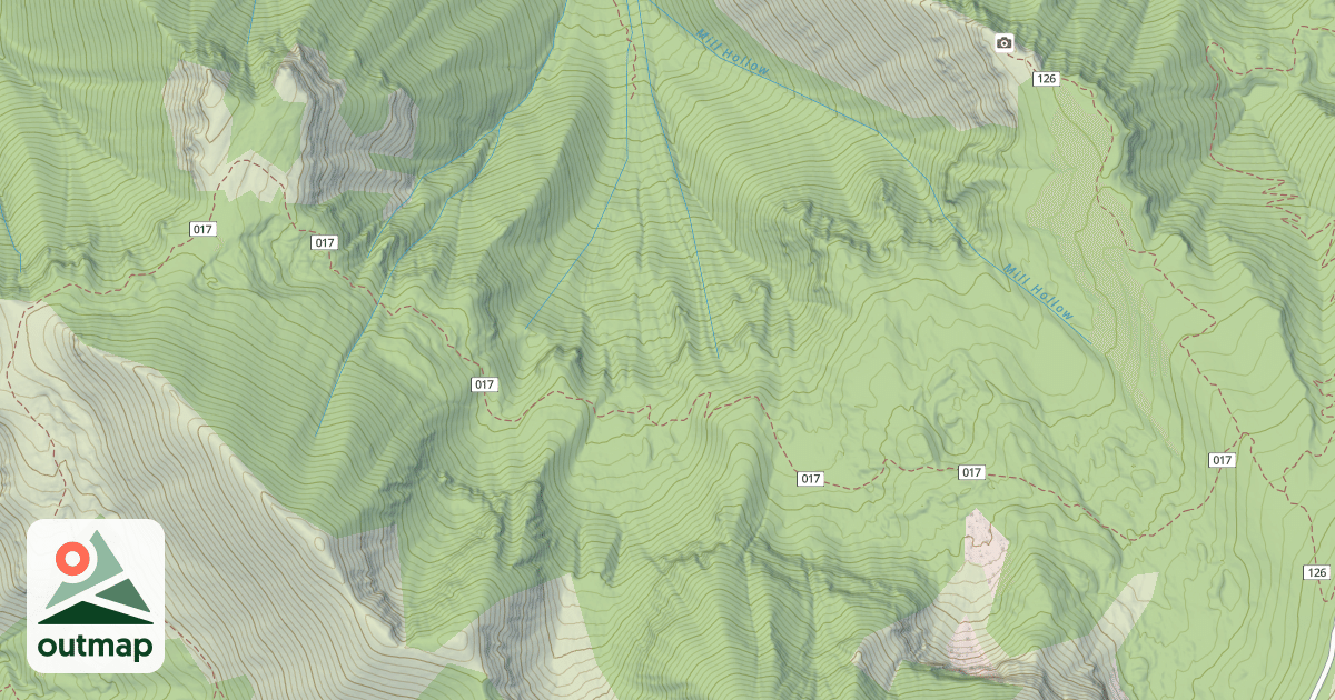 Map of Logan Dry-Mill Hollow