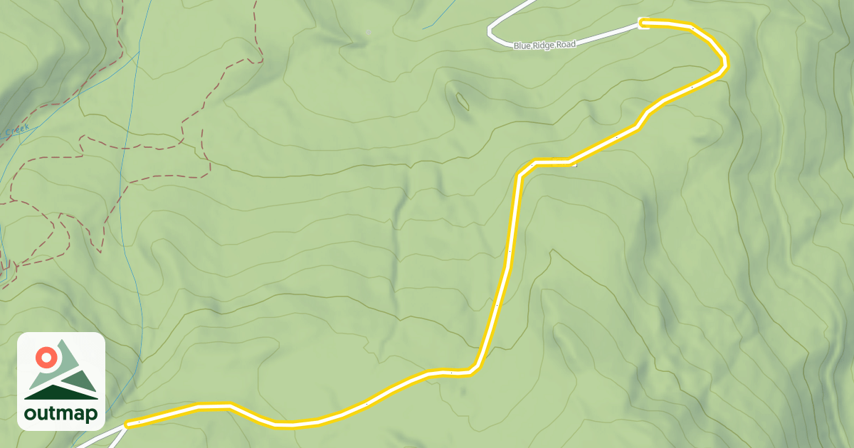 Map of Blue Ridge Road